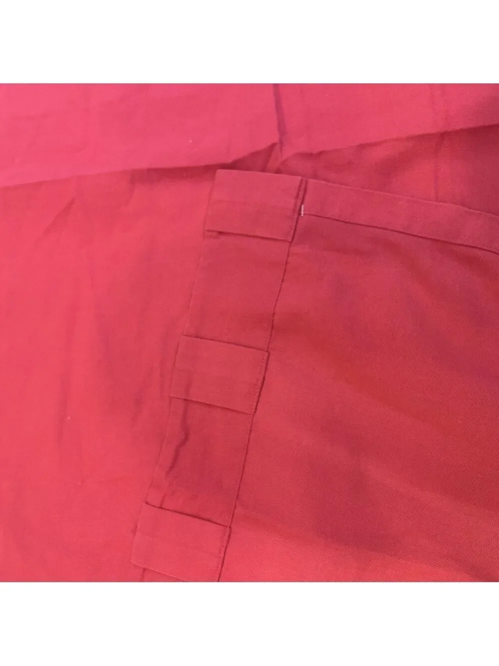 Pottery Barn Curtain Panels 2 Red Home Decor Rod Openings